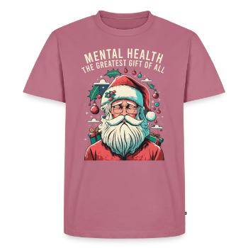 Psychische Gesundheit Weihnachten Anti-weihnachten - Männer Premium Bio T-Shirt - Mauve - Vorne - Nico (187cm)