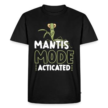 Amateur de mante religieuse, passionné d’insectes, - T-shirt Premium bio Homme - noir - Devant - Nico (187cm)