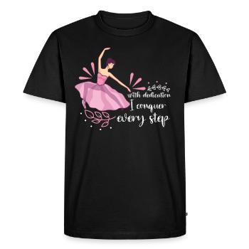 Ballet Ballerine Danse Danseuse Danse Ballet - T-shirt Premium bio Homme - noir - Devant - Nico (187cm)
