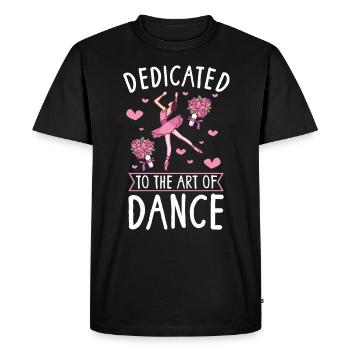 Ballet Ballerine Danse Danseuse Danse Ballet - T-shirt Premium bio Homme - noir - Devant - Nico (187cm)
