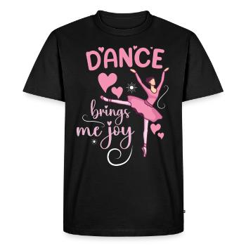 Ballet Ballerine Danse Danseuse Danse Ballet - T-shirt Premium bio Homme - noir - Devant - Nico (187cm)