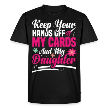 Cardmaker Scrapbooking Kits de fabrication de cartes pour - T-shirt Premium bio Homme - noir - Devant - Nico (187cm)