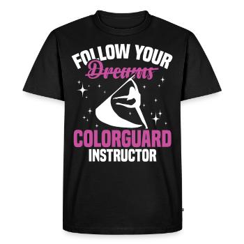 Garde d’hiver instructeur Colorguard capitaine cadeau - T-shirt Premium bio Homme - noir - Devant - Nico (187cm)