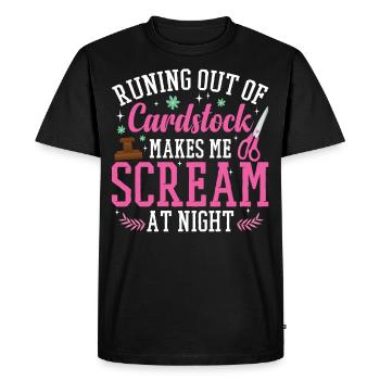 Cardmaker Scrapbooking Kits de fabrication de cartes pour - T-shirt Premium bio Homme - noir - Devant - Nico (187cm)