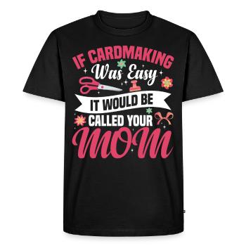 Cardmaker Scrapbooking Kits de fabrication de cartes pour - T-shirt Premium bio Homme - noir - Devant - Nico (187cm)