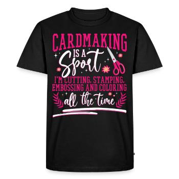 Cardmaker Scrapbooking Kits de fabrication de cartes pour - T-shirt Premium bio Homme - noir - Devant - Nico (187cm)