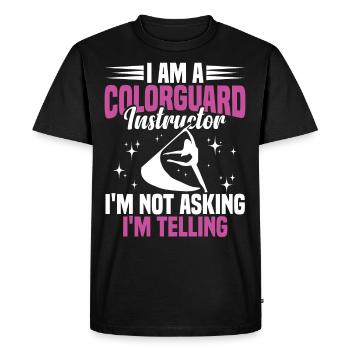 Garde d’hiver instructeur Colorguard capitaine cadeau - T-shirt Premium bio Homme - noir - Devant - Nico (187cm)