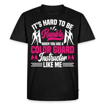 Garde d’hiver instructeur Colorguard capitaine cadeau - T-shirt Premium bio Homme - noir - Devant - Nico (187cm)