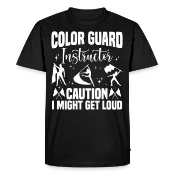 Garde d’hiver instructeur Colorguard capitaine cadeau - T-shirt Premium bio Homme - noir - Devant - Nico (187cm)