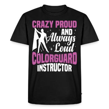 Garde d’hiver instructeur Colorguard capitaine cadeau - T-shirt Premium bio Homme - noir - Devant - Nico (187cm)