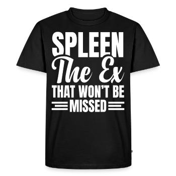 Spleen Surgery Surviving Spleen Removal - Men's Premium Organic T-Shirt - black - Front - Nico (187cm)