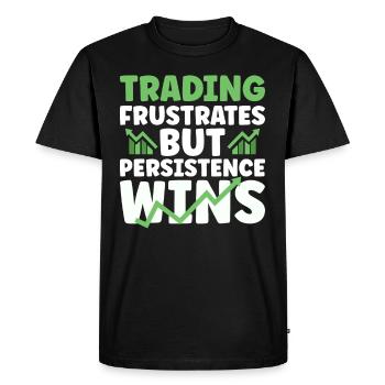 Traders d’actions, Traders Forex, Trading d’investisseurs - T-shirt Premium bio Homme - noir - Devant - Nico (187cm)