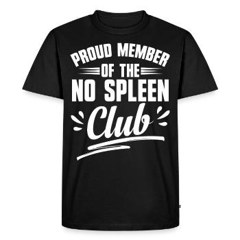 Spleen Surgery Surviving Spleen Removal - Men's Premium Organic T-Shirt - black - Front - Nico (187cm)