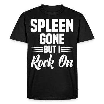 Spleen Surgery Surviving Spleen Removal - Men's Premium Organic T-Shirt - black - Front - Nico (187cm)