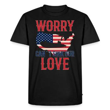 Submariner Submarines Vétéran Fière Maman - T-shirt Premium bio Homme - noir - Devant - Nico (187cm)
