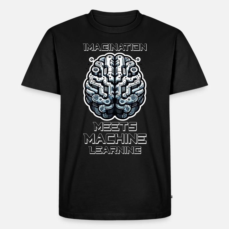 Artificial intelligence, machine learning, data - Men's Premium Organic T-Shirt - black