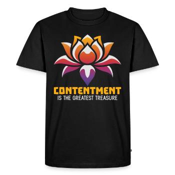 Yoga Mindfulness Practic Meditation Manifestation - Men's Premium Organic T-Shirt - black - Front - Nico (187cm)
