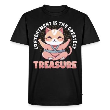 Yoga Mindfulness Practic Meditation Manifestation - Men's Premium Organic T-Shirt - black - Front - Nico (187cm)