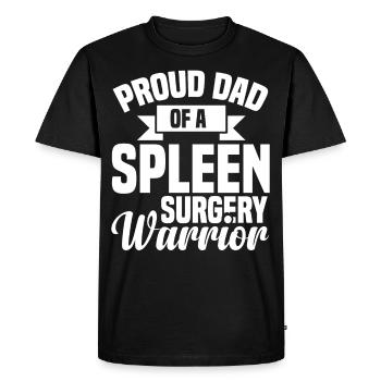 Spleen Surgery Surviving Spleen Removal - Men's Premium Organic T-Shirt - black - Front - Nico (187cm)