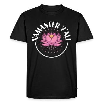 Yoga Mindfulness Practic Meditation Manifestation - Men's Premium Organic T-Shirt - black - Front - Nico (187cm)