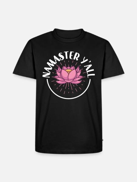 Yoga Mindfulness Practic Meditation Manifestation - Men's Premium Organic T-Shirt - black