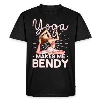 Yoga Mindfulness Practic Meditation Manifestation - Men's Premium Organic T-Shirt - black - Front - Nico (187cm)