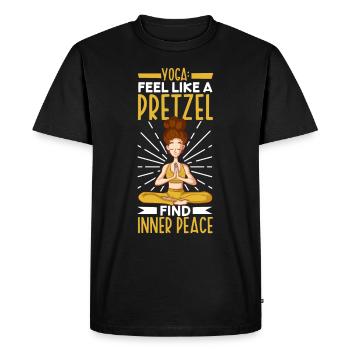 Yoga Mindfulness Practic Meditation Manifestation - Men's Premium Organic T-Shirt - black - Front - Nico (187cm)