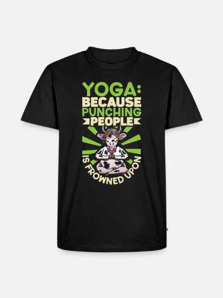 Yoga Mindfulness Practic Meditation Manifestation - Men's Premium Organic T-Shirt - black