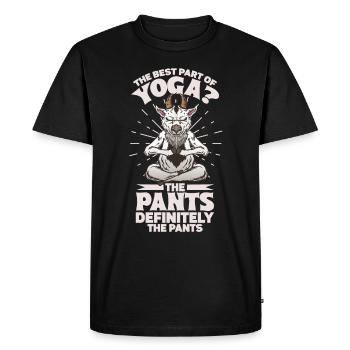 Yoga Mindfulness Practic Meditation Manifestation - Men's Premium Organic T-Shirt - black - Front - Nico (187cm)