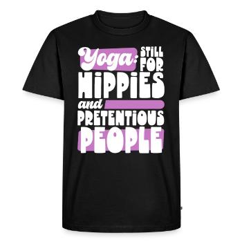 Yoga Mindfulness Practic Meditation Manifestation - Men's Premium Organic T-Shirt - black - Front - Nico (187cm)