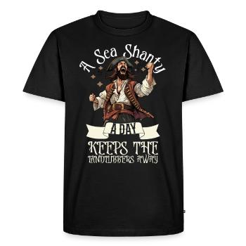 Sailors Sea Shanty Singing Ship Adventures - T-shirt Premium bio Homme - noir - Devant - Nico (187cm)