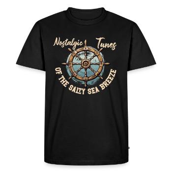 Sailors Sea Shanty Singing Ship Adventures - Men's Premium Organic T-Shirt - black - Front - Nico (187cm)