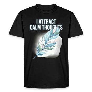 Yoga Mindfulness Practic Meditation Manifestation - Men's Premium Organic T-Shirt - black - Front - Nico (187cm)