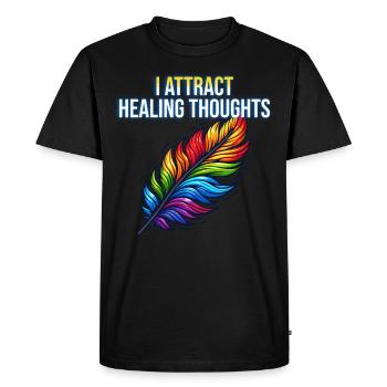Yoga Mindfulness Practic Meditation Manifestation - Men's Premium Organic T-Shirt - black - Front - Nico (187cm)