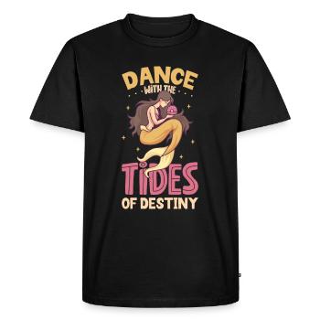 Sirène Reine, Mer, Royal, Océan, Monarque - T-shirt Premium bio Homme - noir - Devant - Nico (187cm)