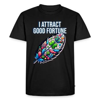 Yoga Mindfulness Practic Meditation Manifestation - Men's Premium Organic T-Shirt - black - Front - Nico (187cm)