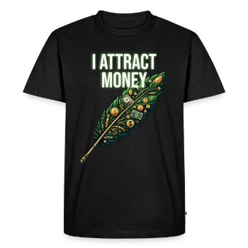 Yoga Mindfulness Practic Meditation Manifestation - Men's Premium Organic T-Shirt - black - Front - Nico (187cm)