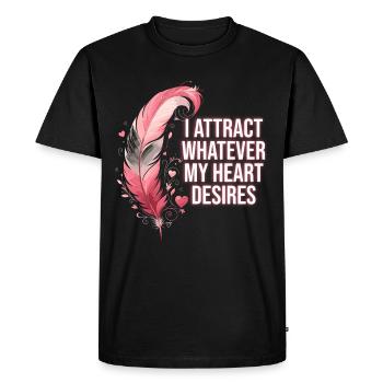 Yoga Mindfulness Practic Meditation Manifestation - Men's Premium Organic T-Shirt - black - Front - Nico (187cm)