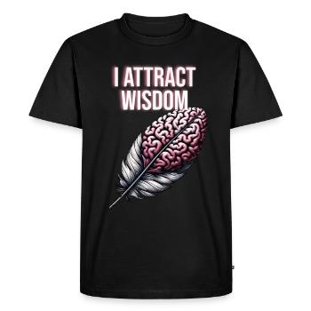 Yoga, Pleine conscience, Pratique, Méditation, Manifestation - T-shirt Premium bio Homme - noir - Devant - Nico (187cm)