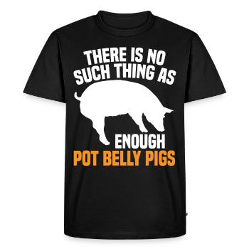 Pot Belly Pig Harnais et laisse Pot Belly Pig - T-shirt Premium bio Homme - noir - Devant - Nico (187cm)