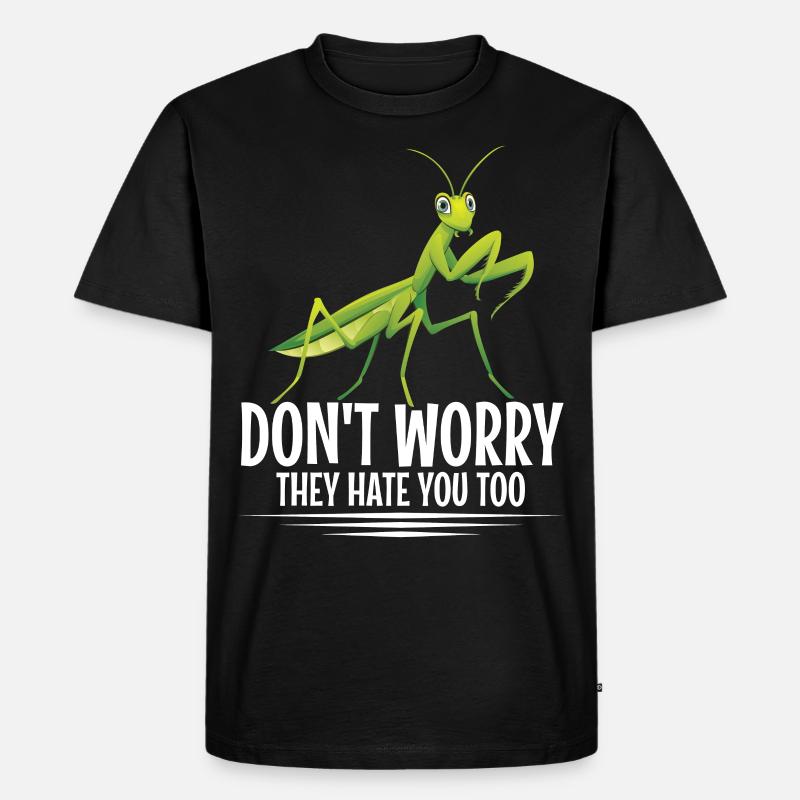Gottesanbeterin-kostüm Futtergehege - Männer Premium Bio T-Shirt - Schwarz
