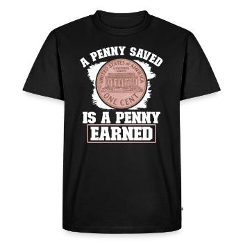 Collection de pièces de monnaie amusante pour les collectionneurs de pièces de monnaie et - T-shirt Premium bio Homme - noir - Devant - Nico (187cm)
