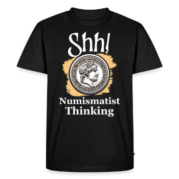 Collection de pièces de monnaie amusante pour les collectionneurs de pièces de monnaie et - T-shirt Premium bio Homme - noir - Devant - Nico (187cm)