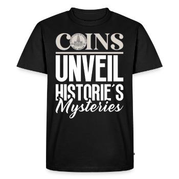 Collection de pièces de monnaie amusante pour les collectionneurs de pièces de monnaie et - T-shirt Premium bio Homme - noir - Devant - Nico (187cm)