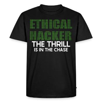 Ethical Hacking Analyst Ethical Cyber Security - Men's Premium Organic T-Shirt - black - Front - Nico (187cm)