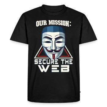 Ethical Hacking Analyst Ethical Cyber Security - Men's Premium Organic T-Shirt - black - Front - Nico (187cm)