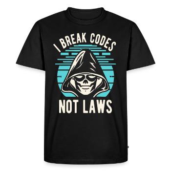 Ethical Hacking Analyst Ethical Cyber Security - Men's Premium Organic T-Shirt - black - Front - Nico (187cm)