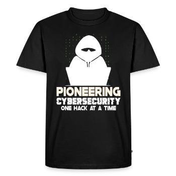 Ethical Hacking Analyst Ethical Cyber Security - Men's Premium Organic T-Shirt - black - Front - Nico (187cm)