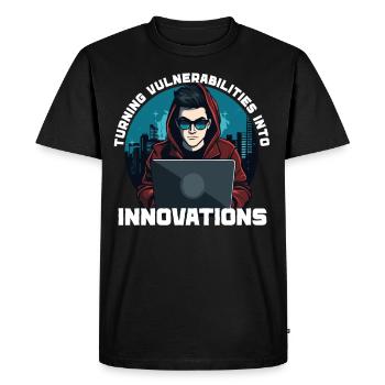 Ethical Hacking Analyst Ethical Cyber Security - Men's Premium Organic T-Shirt - black - Front - Nico (187cm)