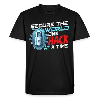 Ethical Hacking Analyst Ethical Cyber Security - Men's Premium Organic T-Shirt - black - Front - Nico (187cm)